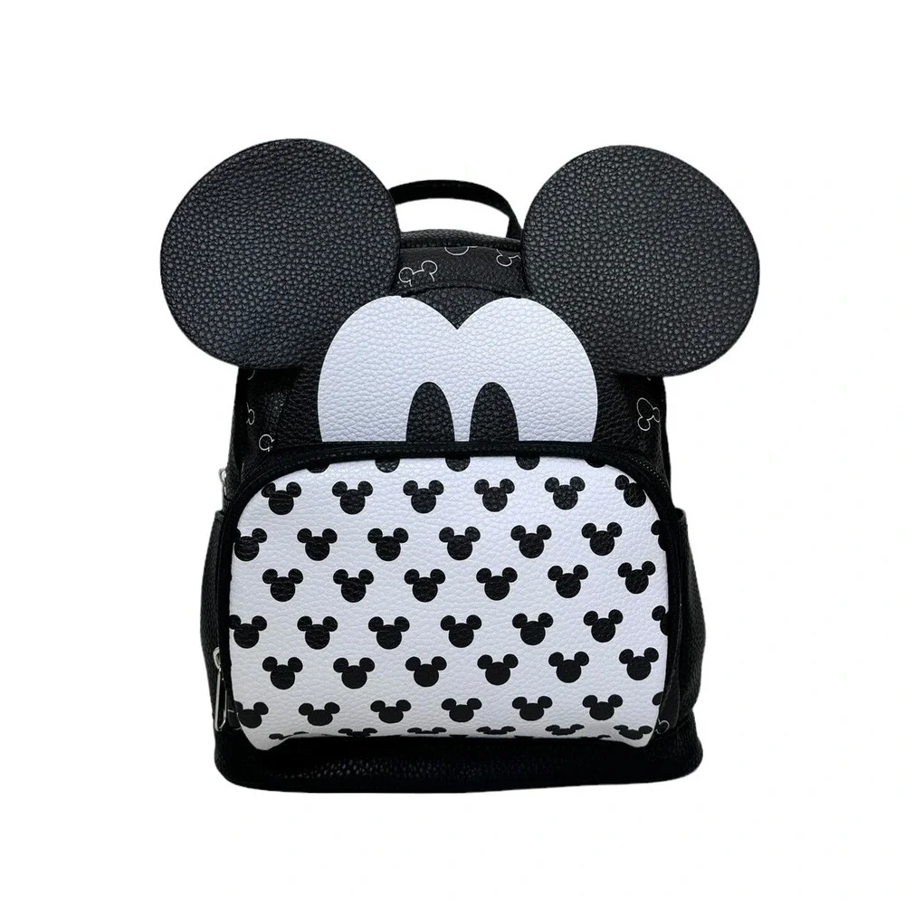 Aldi Disney Mickey Mouse Mini Backpack‎ and Wristlet Wallet Set of 2 Black White